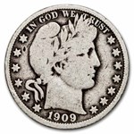 1909 Barber Half Dollar 20-Coin Roll Avg Circ