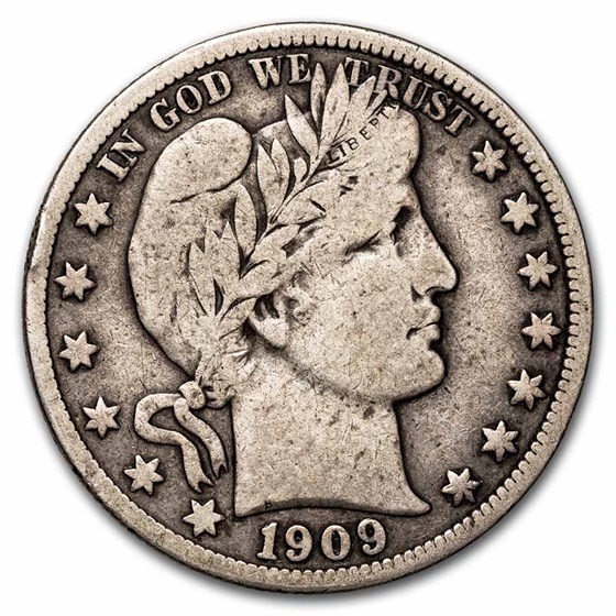 1909 Barber Half Dollar Fine 1909 Barber Half Dollar Fine