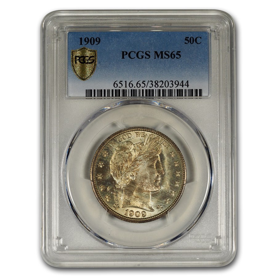 1909 Barber Half Dollar MS-65 PCGS