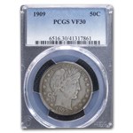1909 Barber Half Dollar VF-30 PCGS