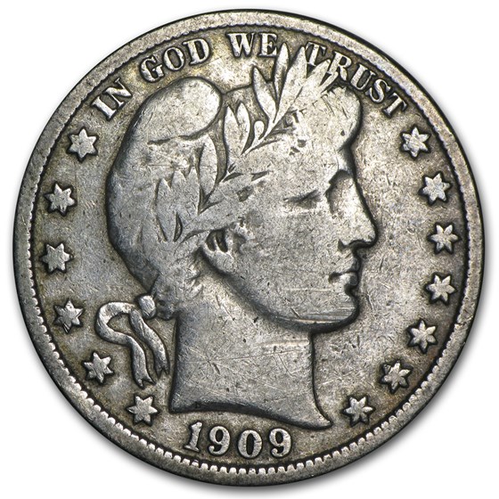 1909 Barber Half Dollar VG