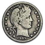 1909 Barber Quarter Fine