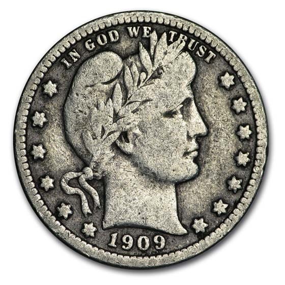 1909 Barber Quarter Fine 1909 Barber Quarter Fine
