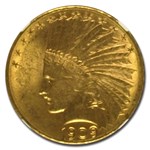 1909-D $10 Indian Gold Eagle MS-62 NGC