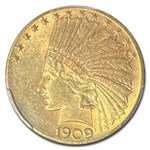 1909-D $10 Indian Gold Eagle MS-62 PCGS
