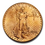 1909-D $20 St Gaudens Gold Double Eagle MS-65 PCGS