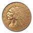 1909-D $5 Indian Gold Half Eagle AU-58 NGC CAC