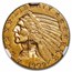 1909-D $5 Indian Gold Half Eagle AU-58 NGC
