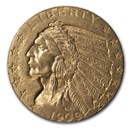 1909-D $5 Indian Gold Half Eagle AU
