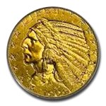 1909-D $5 Indian Gold Half Eagle MS-62 PCGS
