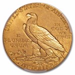1909-D $5 Indian Gold Half Eagle MS-63 CACG