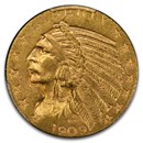 1909-D $5 Indian Gold Half Eagle MS-63 PCGS (CAC)