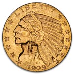 1909-D $5 Indian Gold Half Eagle MS-63 PCGS