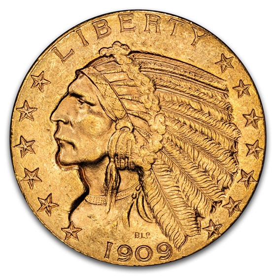 1909-D $5 Indian Gold Half Eagle MS-63 PCGS