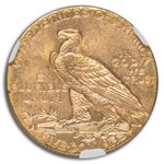 1909-D $5 Indian Gold Half Eagle MS-64+ NGC