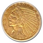 1909-D $5 Indian Gold Half Eagle MS-64 PCGS CAC