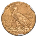 1909-D $5 Indian Gold Half Eagle MS-65 NGC