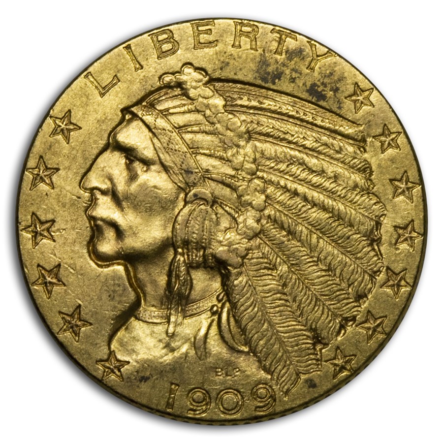 1909-D $5 Indian Gold Half Eagle XF