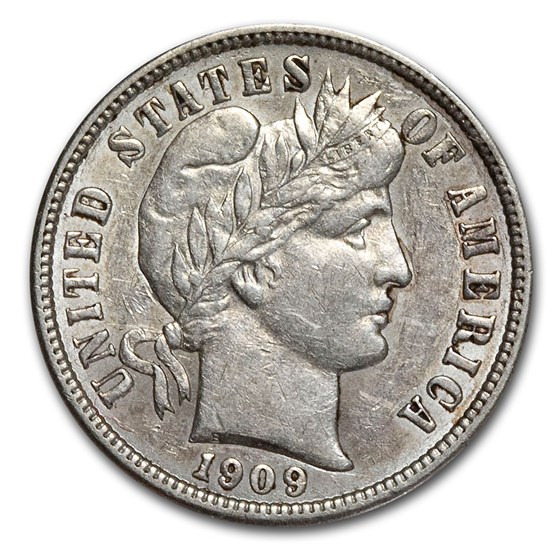 1909-D Barber Dime AU 1909-D Barber Dime AU