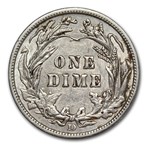 1909-D Barber Dime AU