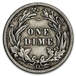 1909-D Barber Dime VF