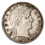1909-D Barber Quarter AU
