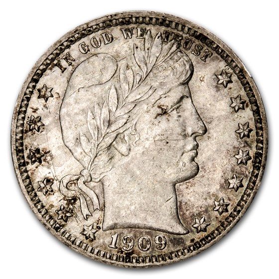 1909-D Barber Quarter AU 1909-D Barber Quarter AU