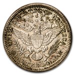 1909-D Barber Quarter AU