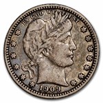 1909-D Barber Quarter VF