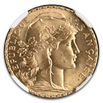 1909 France Gold 20 Francs MS-67 NGC
