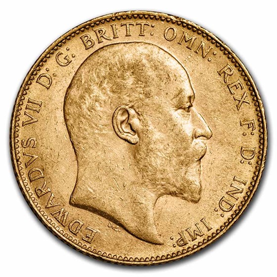 1909 Great Britain Gold Sovereign Edward VII BU 1909 Great Britain Gold Sovereign Edward VII BU