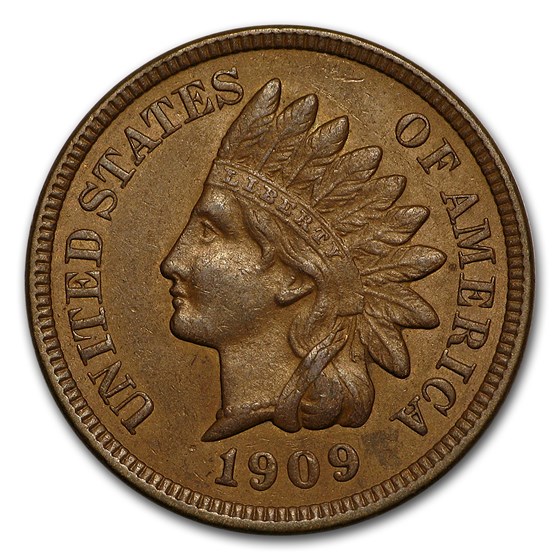 1909 Indian Head Cent AU 1909 Indian Head Cent AU