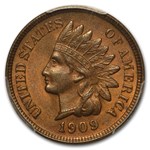 1909 Indian Head Cent MS-64 PCGS (Brown)