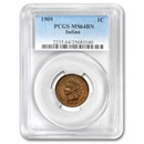 1909 Indian Head Cent MS-64 PCGS (Brown)