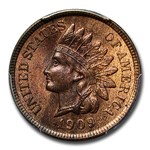 1909 Indian Head Cent MS-64 PCGS (Red/Brown)