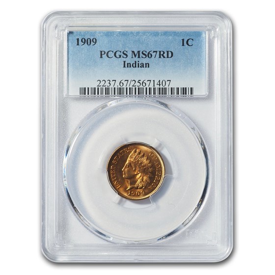 1909 Indian Head Cent MS-67 PCGS (Red) 1909 Indian Head Cent MS-67 PCGS (Red)