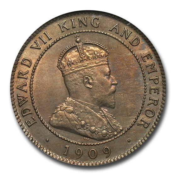 1909 Jamaica Penny MS-63 NGC