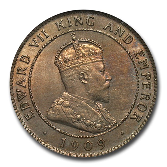 1909 Jamaica Penny MS-63 NGC 1909 Jamaica Penny MS-63 NGC