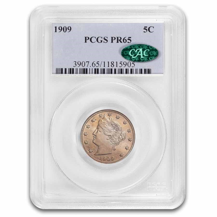 1909 Liberty Head Nickel PR-65 PCGS CAC