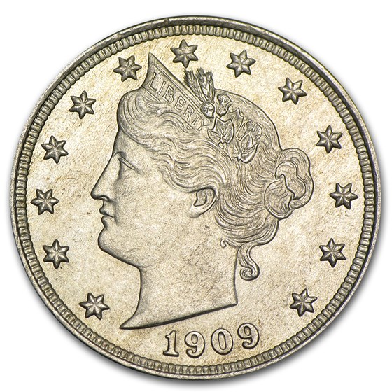 1909 Liberty Head V Nickel MS-63 Details (Cleaned) 1909 Liberty Head V Nickel MS-63 Details (Cleaned)