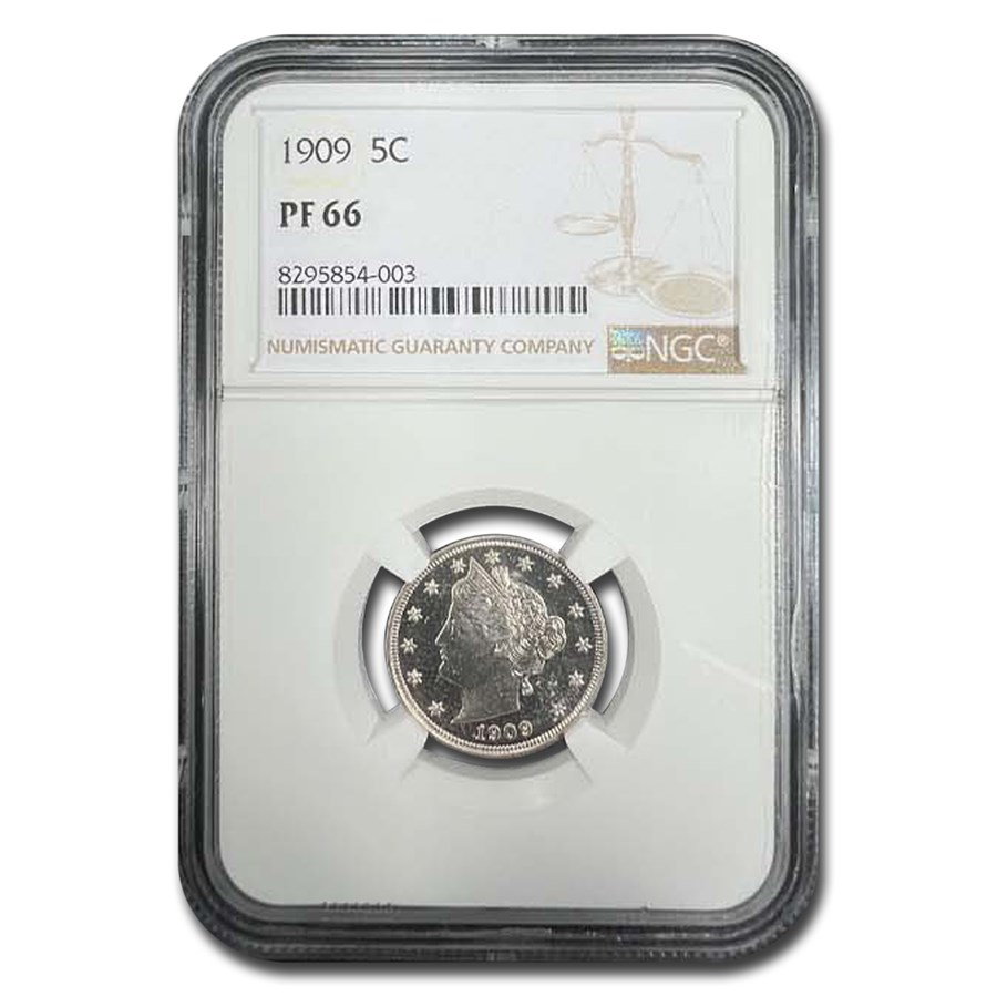 1909 Liberty Head V Nickel PF-66 NGC