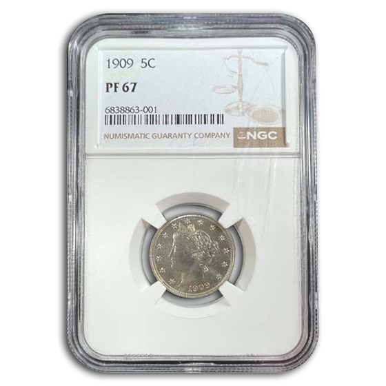 1909 Liberty Head V Nickel PF-67 NGC 1909 Liberty Head V Nickel PF-67 NGC