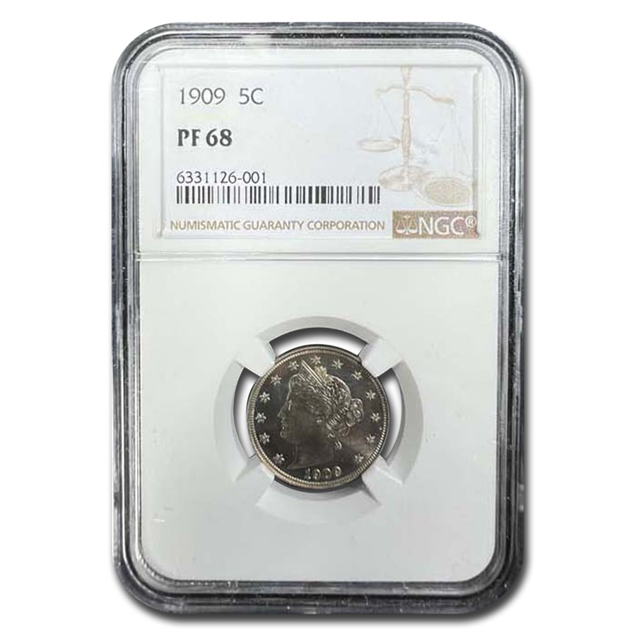 1909 Liberty Head V Nickel PF-68 NGC