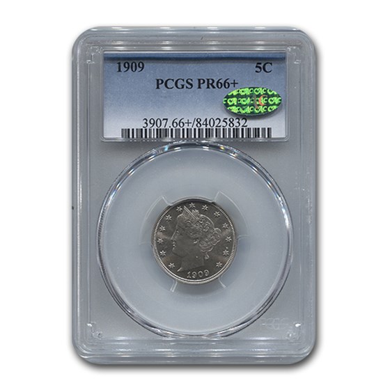 1909 Liberty Head V Nickel PR-66+ PCGS CAC 1909 Liberty Head V Nickel PR-66+ PCGS CAC
