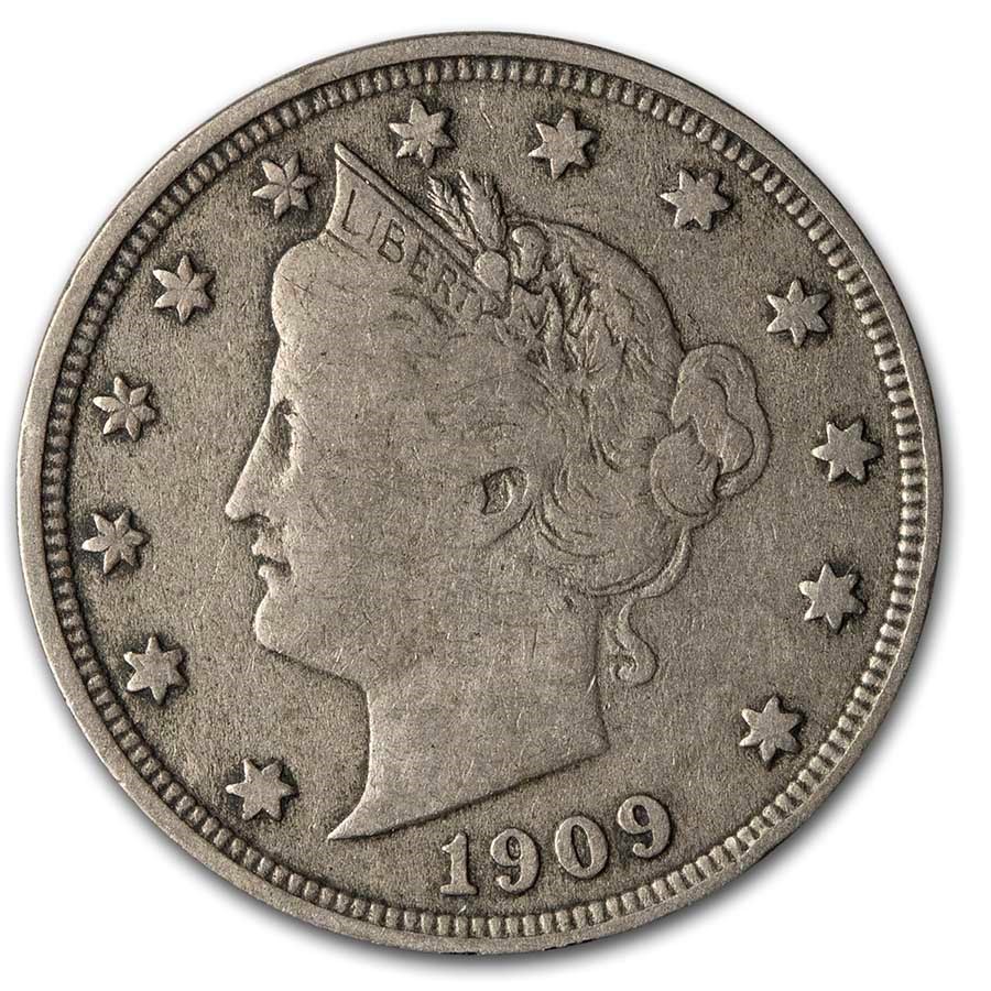 1909 Liberty Head V Nickel VF