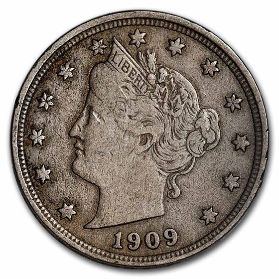 1909 Liberty Head V Nickel XF 1909 Liberty Head V Nickel XF
