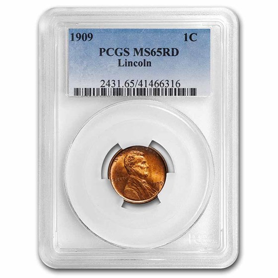 1909 Lincoln Cent MS-65 PCGS (Red)