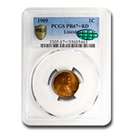 1909 Lincoln Cent PR-67+ PCGS CAC (Red)