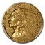 1909-O $5 Indian Gold Half Eagle AU-50 PCGS