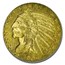 1909-O $5 Indian Gold Half Eagle AU-58 NGC